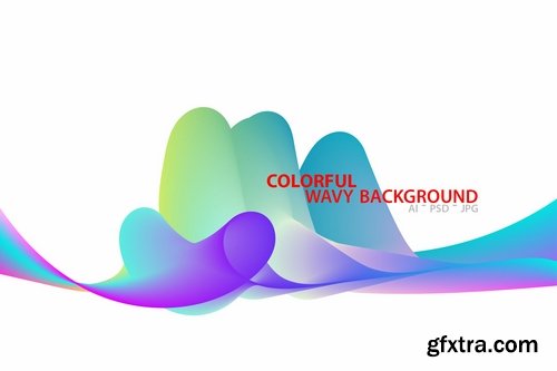 Colorful Wavy Background 4