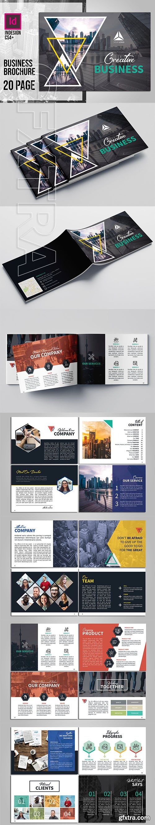 CreativeMarket - A5 Creative Brochure 3651516