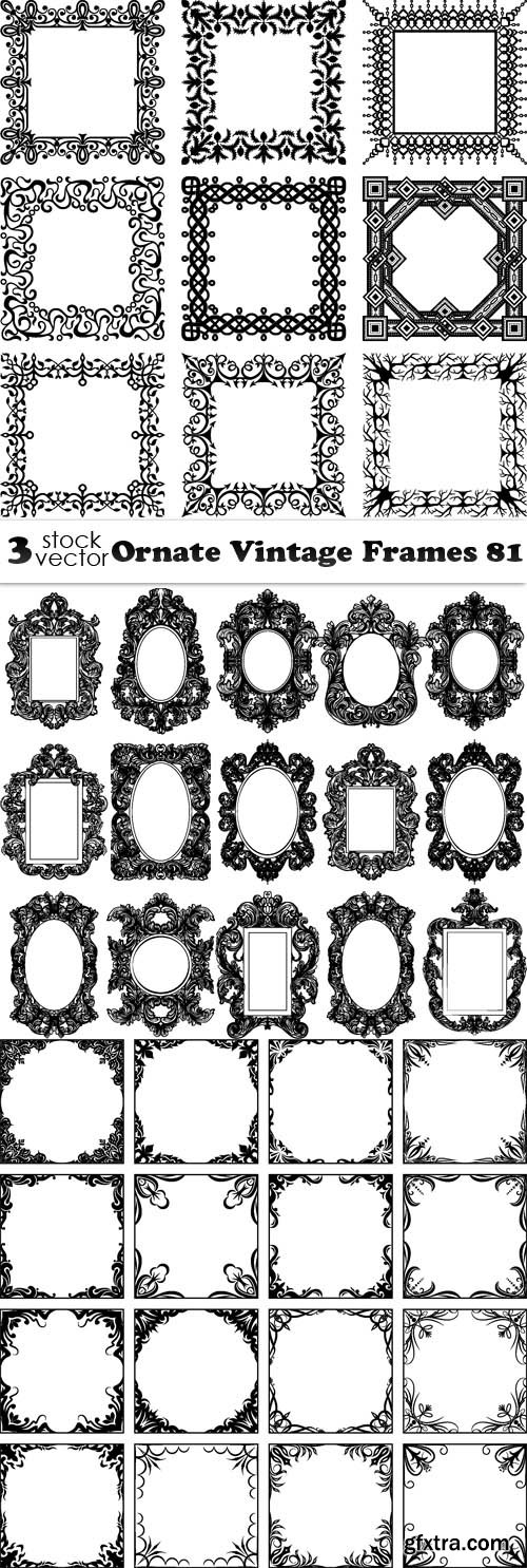 Vectors - Ornate Vintage Frames 81
