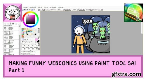 Making Funny Webcomics Using Paint Tool SAI - Part 1