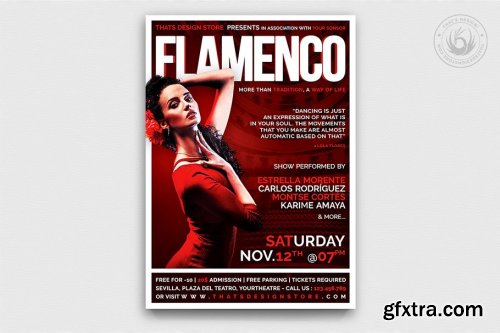 Flamenco Flyer Template V1