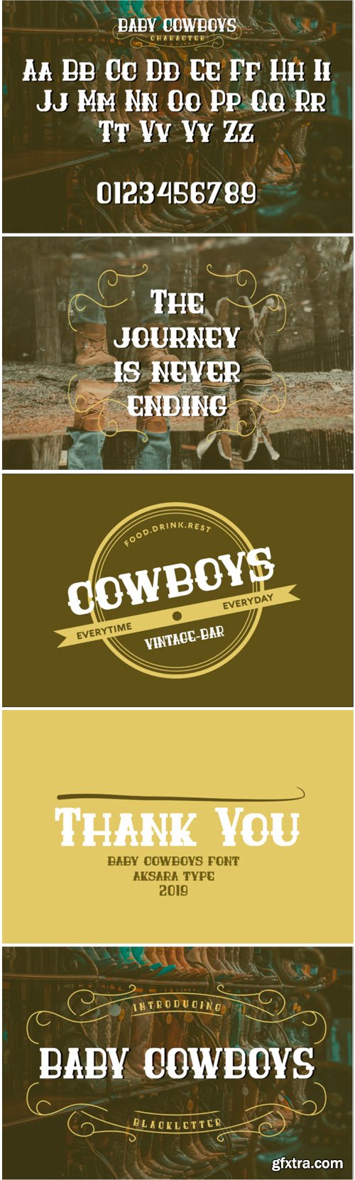 Baby Cowboys Font