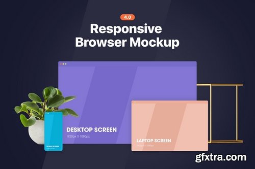 Responsive Browser Mockup 4.0