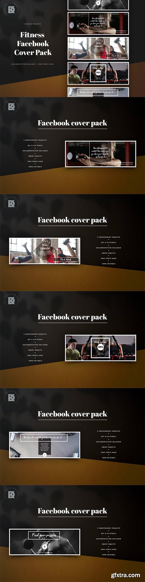 Fitness Facebook Cover Pack