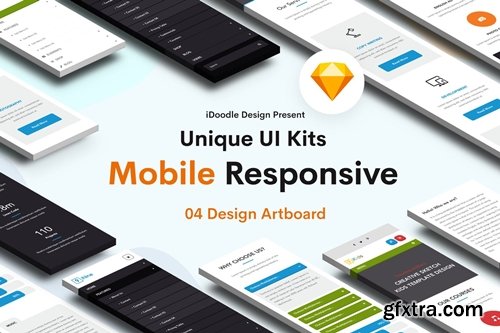 Mobile Responsive UI Kits Design