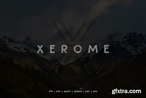 CM - Xerome Display Typeface with Webfont 3855732
