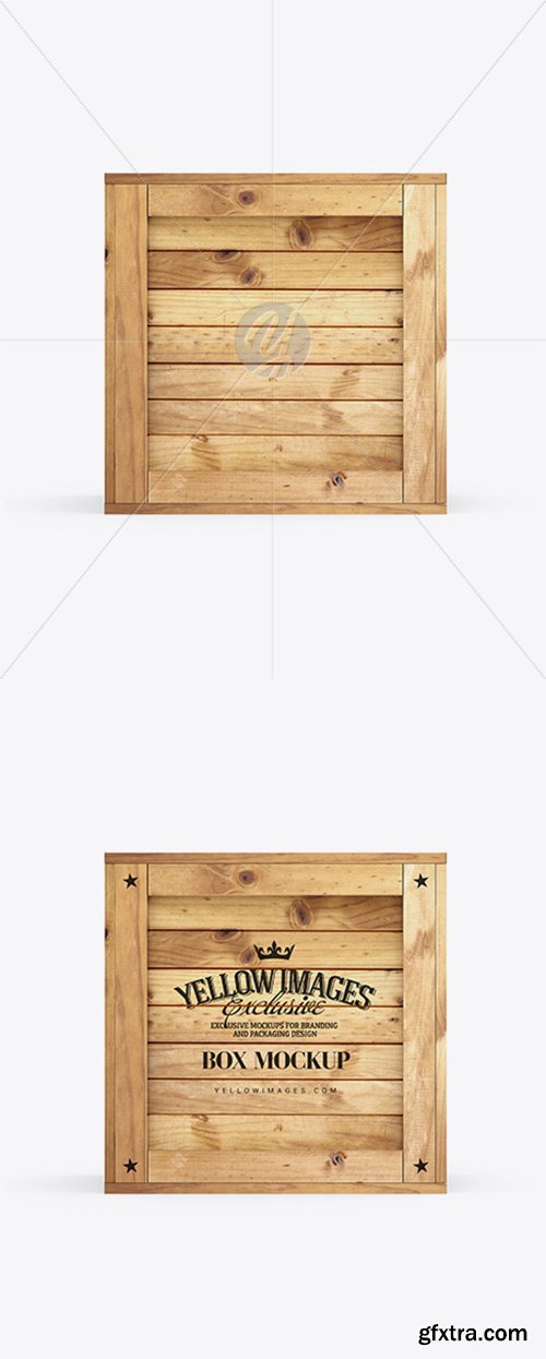 Wooden Box Mockup 37581