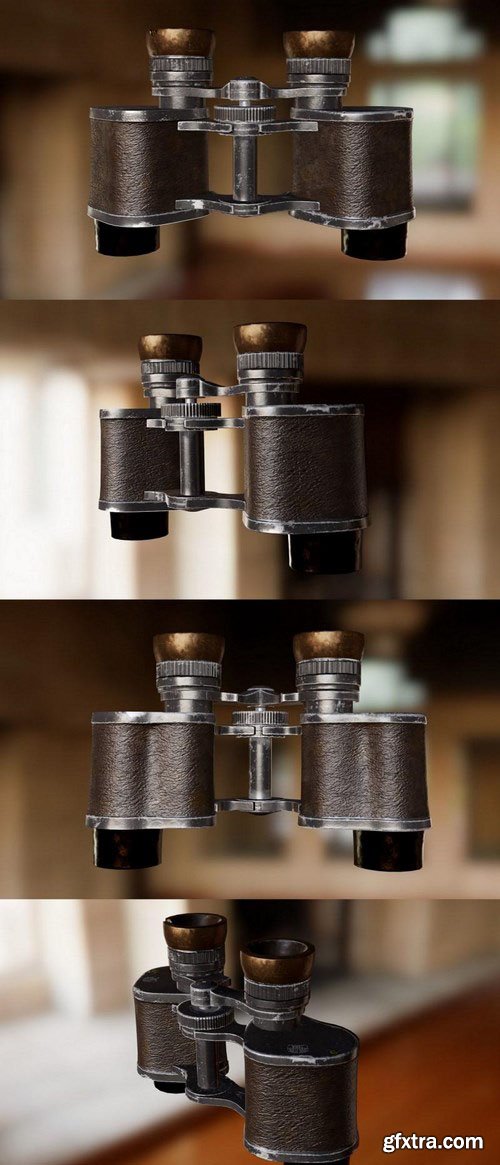 Carl Zeiss Jena Telex Binoculars – 3D Model