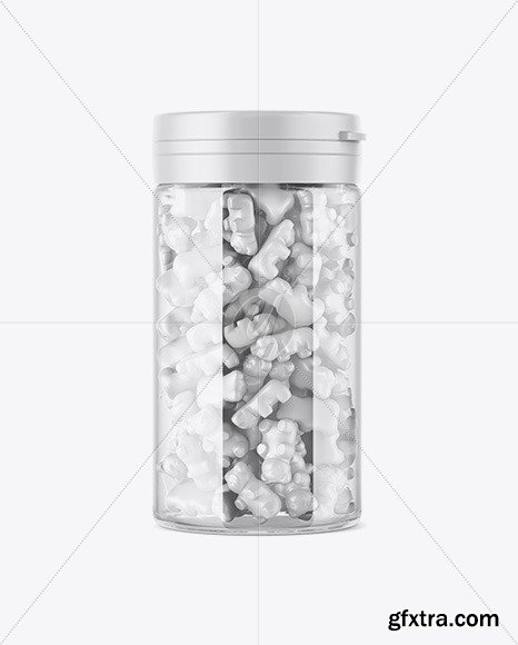 Gummy Bears Plastic Jar Mockup 45985