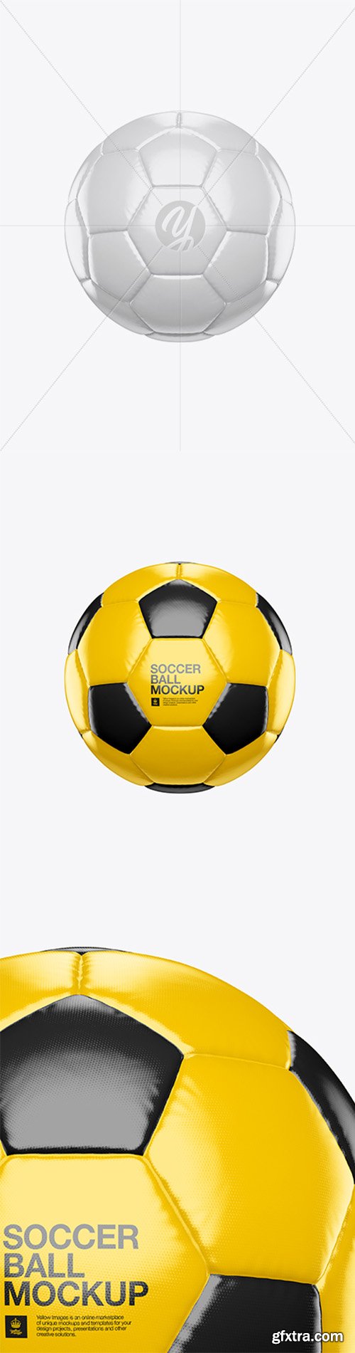 Glossy Soccer Ball Mockup 22516