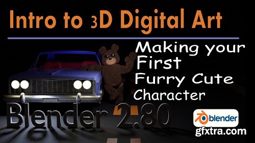 Make your first Cute Fury 3D Character with Blender 2.8