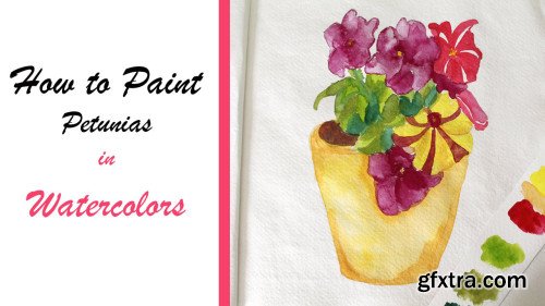 Learn to Paint Petunias in Watercolors for Beginners