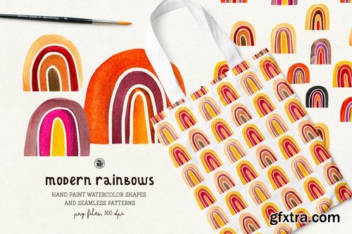 Modern Rainbows Patterns