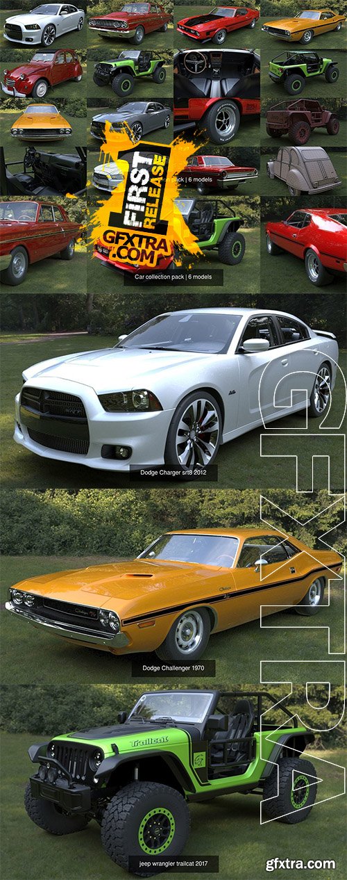 Cgtrader - Car collection pack