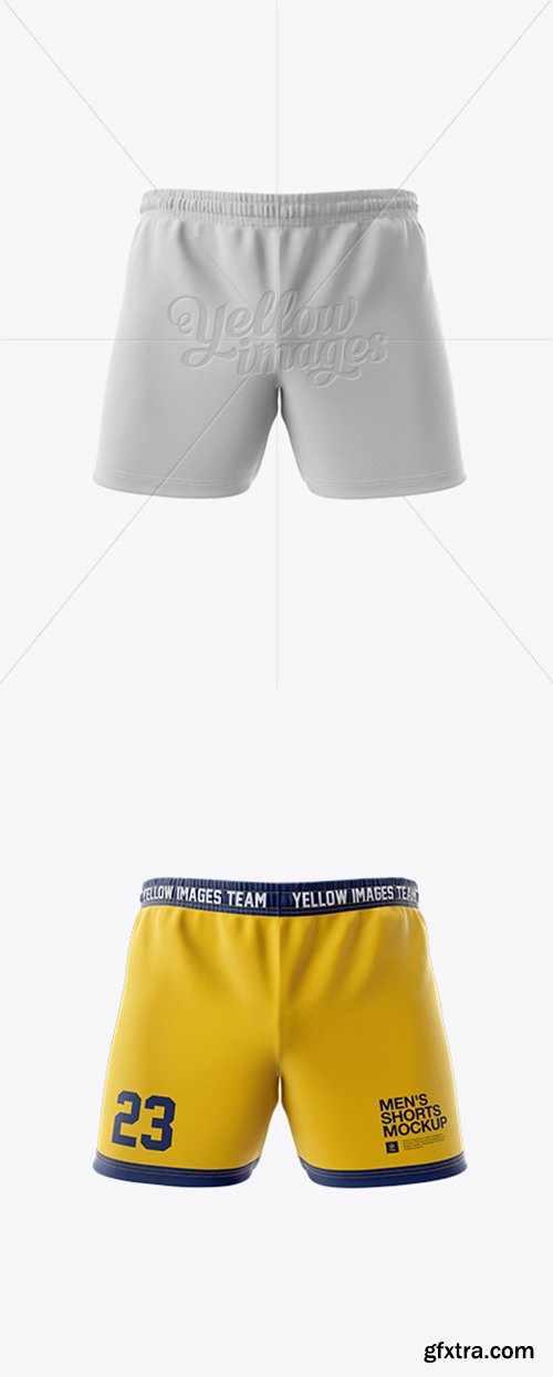 Men’s Rugby Shorts HQ Mockup - Front View 14565