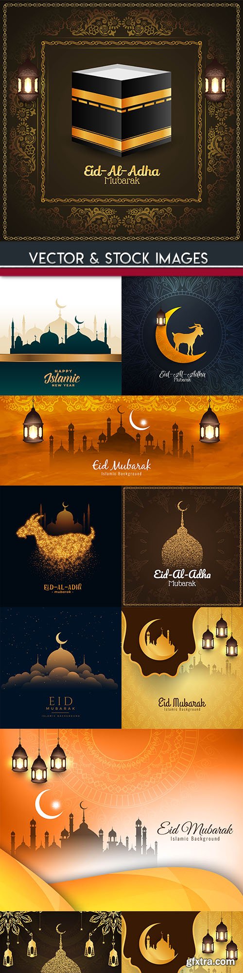 Ramadan Kareem Islamic culture collection illustrations 15