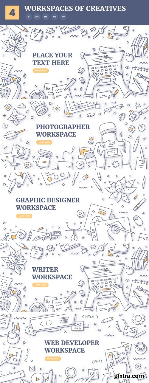 4 Background Concepts of Creatives Workplaces
