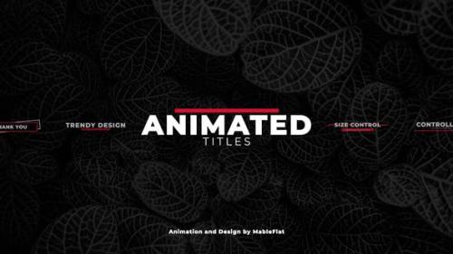 Videohive - Animated Titles Pack - 22353258