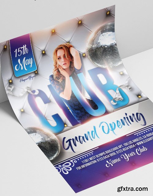 Club Grand Opening V2208 2019 Premium PSD Flyer Template