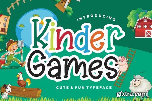 Kinder Games Cute & Fun Typeface