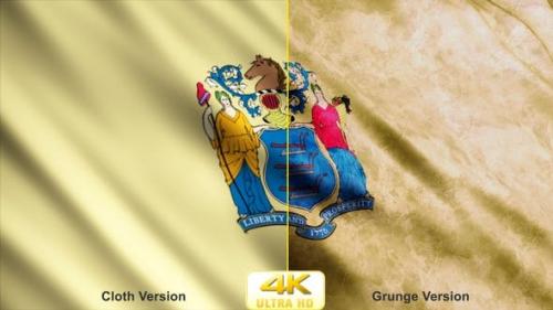 Videohive - New Jersey State Flags - 24625156