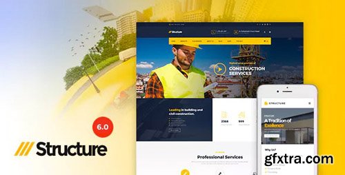 ThemeForest - Structure v6.6.1 - Construction Industrial Factory WordPress Theme - 10798442