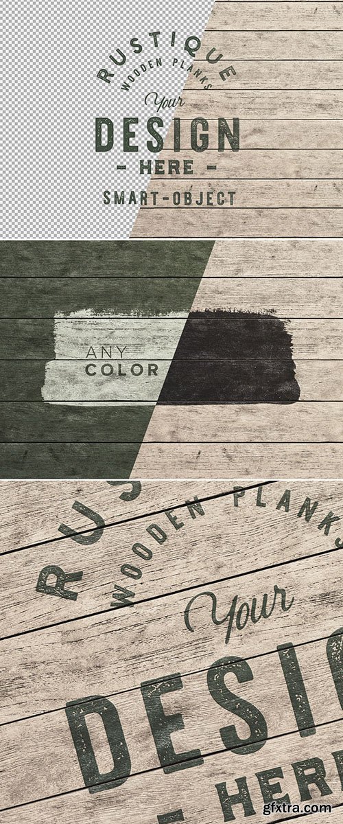 Aged Rustic Wooden Planks Mockup 292992279