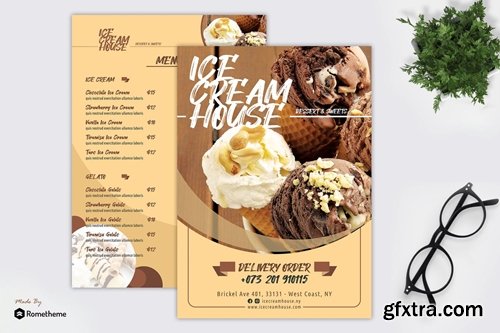Sweets - Ice Cream Menu Template RY