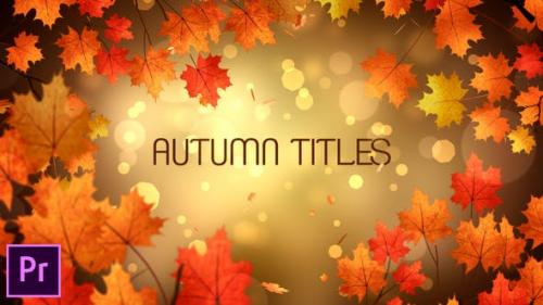 Videohive - Autumn Titles - Premiere Pro - 24823989