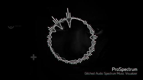 Videohive - Glitched Audio Spectrum Music Visualizer - 19850765