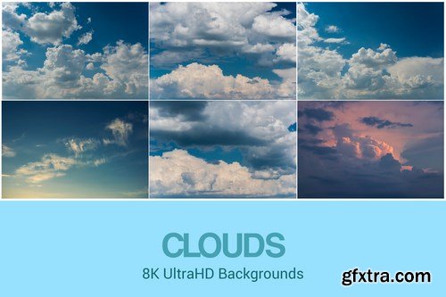 8K UltraHD Clouds Backgrounds Set