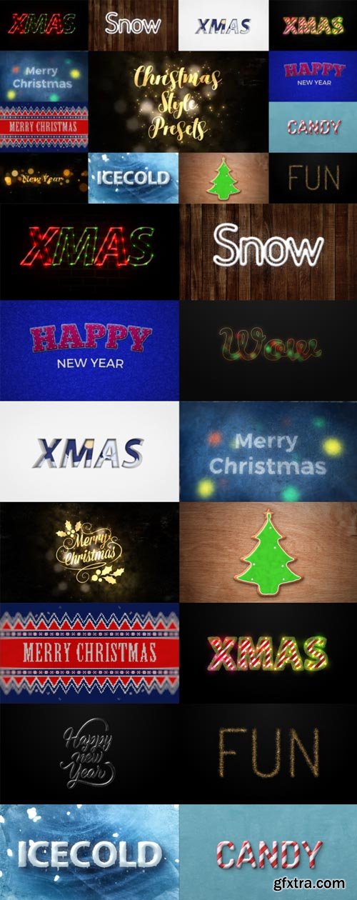 Videohive - Christmas styles - 22868450
