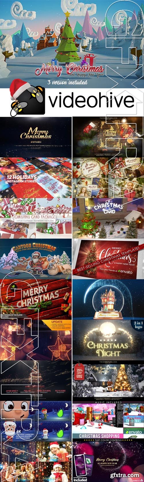 Videohive Christmas Big Pack For GFXTRA Lover\'s