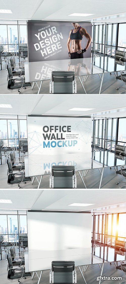 Display Wall in Conference Room Mockup 278601503