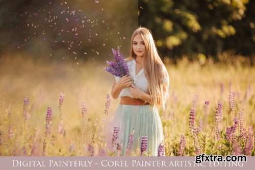 Corel Painter - editing photographs into painterly artwork -Digital Painterly