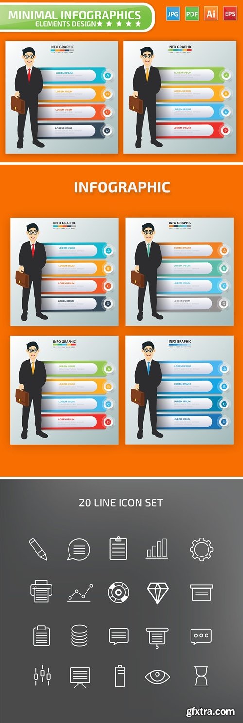 Businessman Infographic Elements