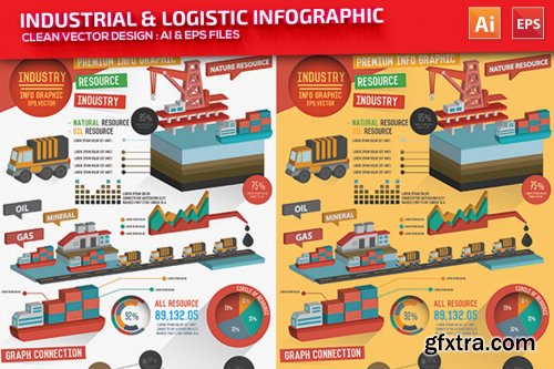 Industry & Logistic Infographic Design