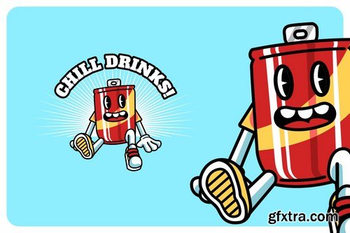 Soda Drinks - Mascot & Esport Logo