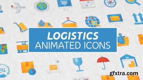 VideoHive Logistics & Transportation Modern Flat Animated Icons 25152872