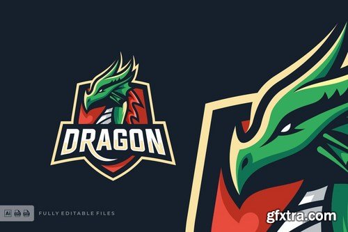 Dragon Sports and E-sports Style Logo Template