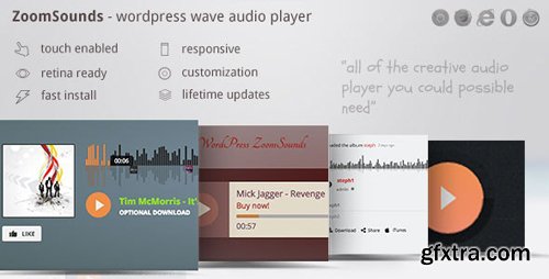 CodeCanyon - ZoomSounds v5.62 - WordPress Wave Audio Player with Playlist - 6181433