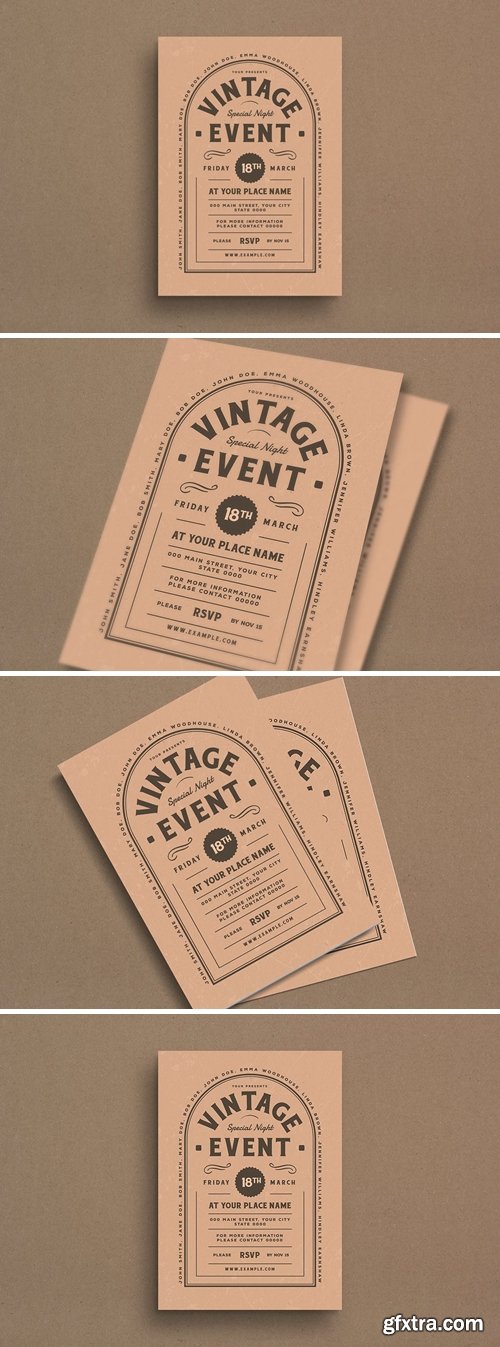 Vintage Event Flyer