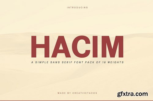 CM - Hacim Simple Sans Serif Font Family 4394154