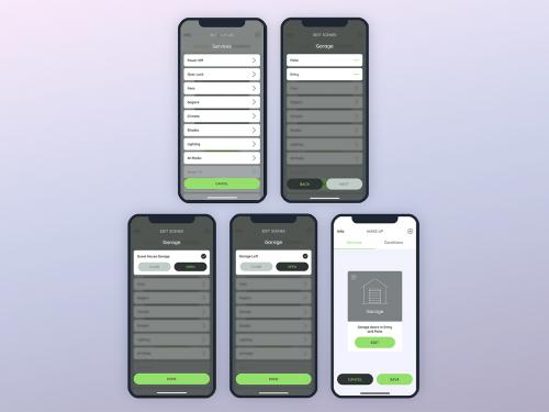 Create Services Garage Smarthome Mobile UI - FP