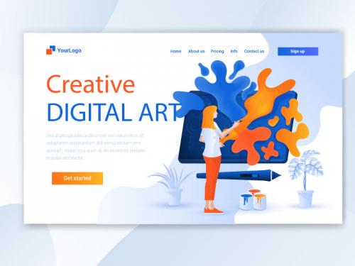 Creative Digital Landing Page
