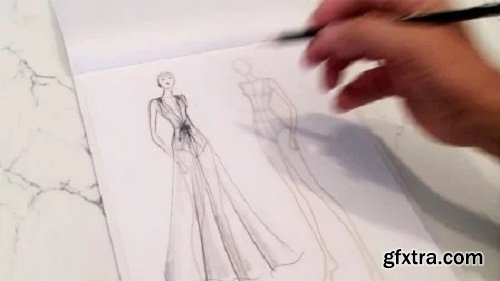 Fashion Design -- SKETCHING your fashion ideas - a beginner Class with industry standards