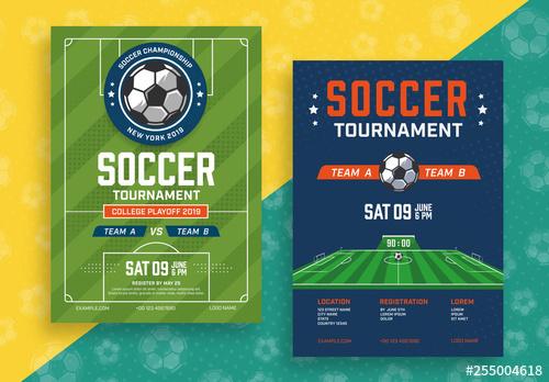 Soccer Tournament Poster Layouts - 255004618