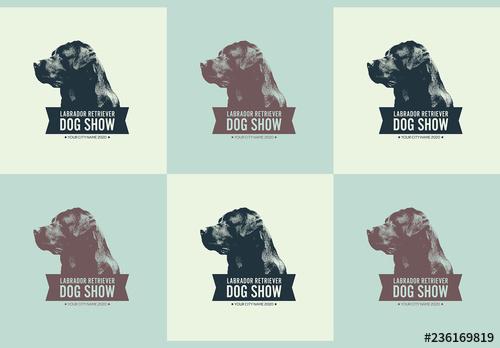 Dog Show Badge Layout - 236169819