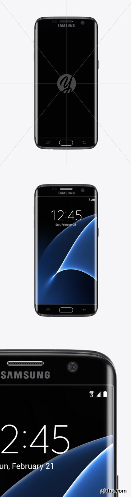 Black Onyx Samsung Galaxy S7 Phone Mockup 52110