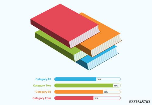 3D Book Infographic Layout - 237645703